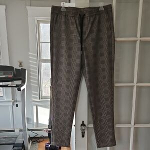 Jack & Jones Gray Dress Pants with Houndstooth Pattern